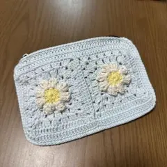 グラニースクエア　ポーチ　ハンドメイド