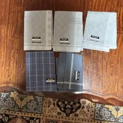 pierre cardin ストライプ ハンカチ 5枚セット