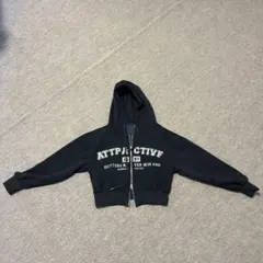 ATTPACTIVE 1997 クロップドパーカー 黒