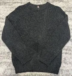 COMME CA ISM ダークグレー ニット M