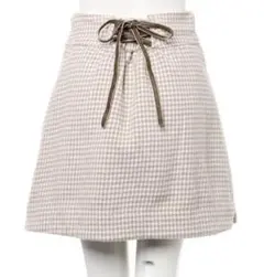 INGNI backレースupアソート台形sk ミニスカート 千鳥柄