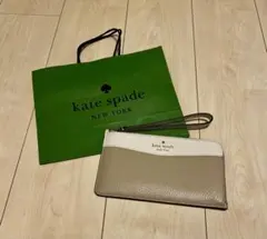 【新品・未使用】kate spade クラッチバッグ ベージュ