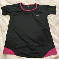 Reebok PLAYDRY 半袖Tシャツ ブラック×ピンク Mのサムネイル