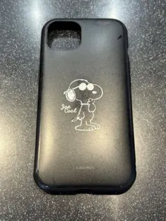スヌーピー iPhone13ケース ジョークール ブラック