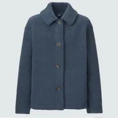 UNIQLO ボアフリース　ステンカラー　ショートコート　L
