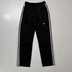 〈369〉adidas ジャージ　トラックパンツ　ナイロンパンツ　トレフォイル黒