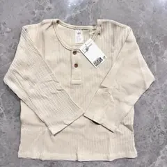新品未使用★105cm トップス リブ Ｈ&M ベージュ