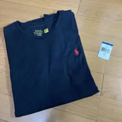 ラルフローレン　tシャツ　ブラック　刺繍　ワンポイント　Lサイズ　タグ有り