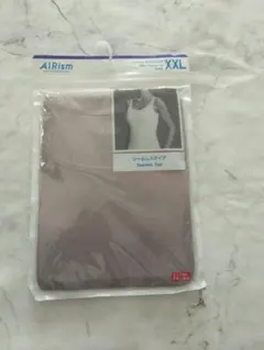 新品　UNIQLO AIRism シームレス タンクトップ パープル XXLのサムネイル