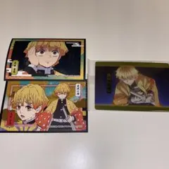 鬼滅の刃 ウエハース2、デコステッカー1 我妻善逸セット