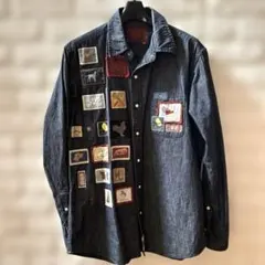 Karl Helmut ワッペン付きデニムシャツ　Mサイズ　女性が着ても可愛い♡
