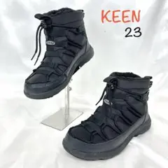 KEEN ウォータープルーフ ナイロン ウィンター スノーブーツ 黒 23