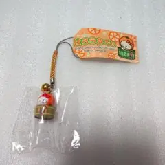 新品 ご当地キティ ハローキティ みかん風呂 根付け ストラップ キーホルダー