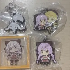 まどマギ　ラバーキーホルダー マミ&なぎさ キュゥべえ,アクリルスタンドセット
