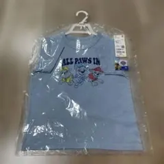 新品未使用　パウパト　Tシャツ 110cm ライトブルー