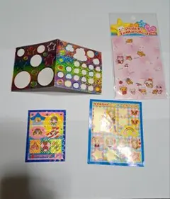 カラフル動物キャラクターシール4枚セット