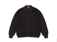 Supreme ジップアップカーディガン M ホワイト Supreme Woven Leather Zip Up Cardigan (FW24) White Men's - FW24 - US