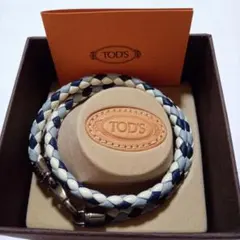 TOD'S 編み込みレザーブレスレットのサムネイル