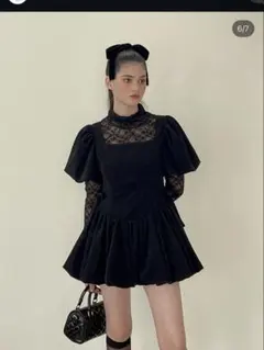 puff sleeve ballon mini one pieceのサムネイル