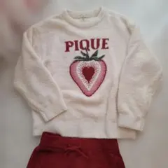 gelato pique いちご柄 ルームウェア 上下セット