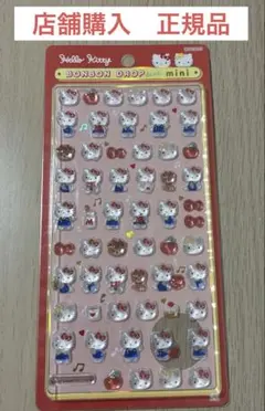 ハローキティ ボンボンドロップシール mini 赤 サンリオ