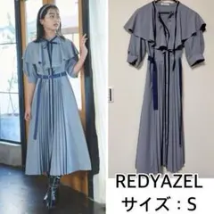 REDYAZEL❤️ボウタイフリルプリーツワンピース　レディアゼル