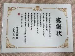緊急取調室 感謝状 クリアファイル 1枚 未開封