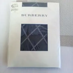 (6242)新品・BURBERRY ブラック ストッキング M-Lサイズ