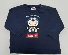 EDWIN I'm Doraemon 長袖トレーナー ネイビー