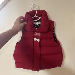 Noeil aime BeBe 赤いダウンベスト 90