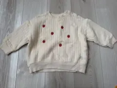 バースデイ　フタフタ　futafuta トレーナー　いちご　刺繍　キルト素材