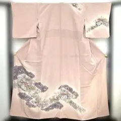 薄いピンク 花柄 訪問着