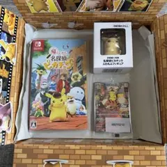 帰って来きた名探偵ピカチュウ プロモカード ふわもふフィギア