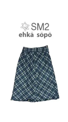 SM2 チェック柄 フレアスカート（春〜夏）