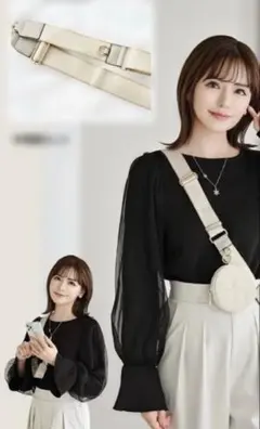 ♡新作mumu♡スマホショルダーストラップ＆ハートポーチチャーム