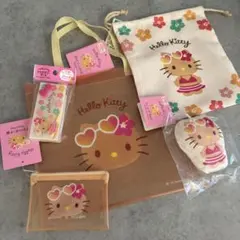 日焼けキティ ハローキティ ダイソー セリア　セット　サンリオ