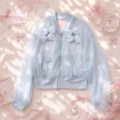 新品タグ付 LIZLISA チュールブルゾン リボン シアー Y2K 平成レトロのサムネイル