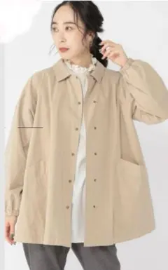 StudioCLIP ベージュミドル丈トレンチ卒園卒業式 スプリングコート