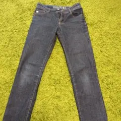 ダークブルー スリムパンツ　150