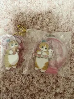 mofusand ねこ マイメロディ アクリルキーホルダー ガチャガチャ