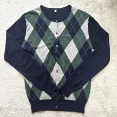 無印良品 アーガイル柄 カーディガン M