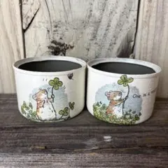 デコパージュ　リメイク鉢　ミニ壺 デコパージュリメイク鉢 - Ann 'sGALLERY | minne byGMOペパボ