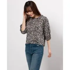 E hyphen world gallery　花柄2Wayバルーンブラウス