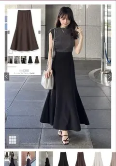 GRL グレイル マーメイドフレアスカート gc60 ブラック　Sサイズ