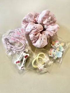 ヘアピン　ヘアクリップ　シュシュ　ヘアゴム