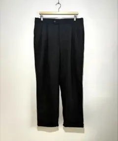 90sウール100% 2タックワイドスラックス W36