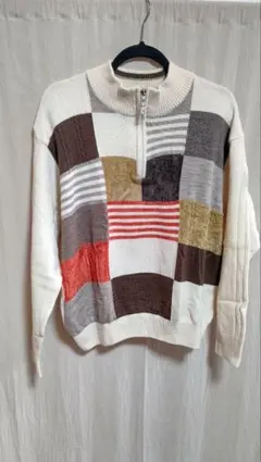 ANGELO GARBASUS ジップアップセーター LL