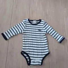 petit main ストライプロンパース 70