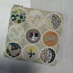 ミナペルホネン&Pjc&点と線模様製作所　ハンドメイド　ポーチ