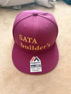 佐田ビルダーズ SATA builder's Majestic ボルドー　帽子 佐田ビルダーズ博多総本部】 100限定キャップ XJ紫塗装記念｜Yahoo